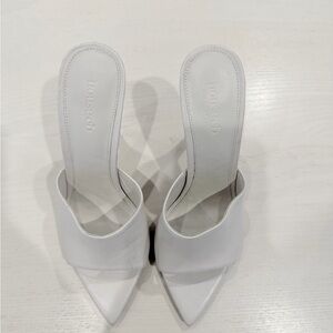 House of CB White Heels